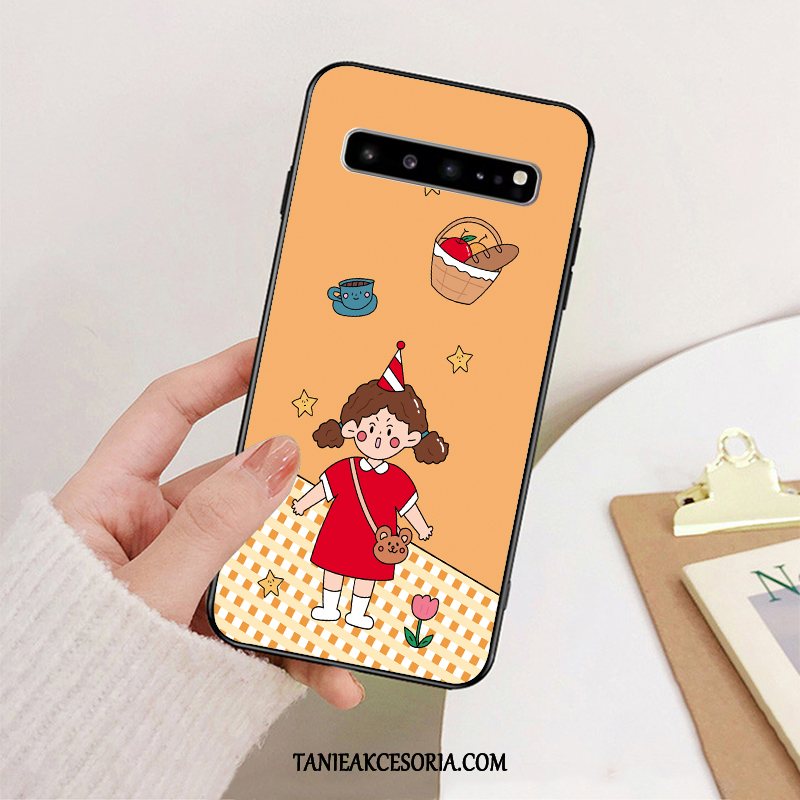 Etui Samsung Galaxy S10 5g Zakochani Kreskówka Silikonowe, Futerał Samsung Galaxy S10 5g Żółty Miękki All Inclusive