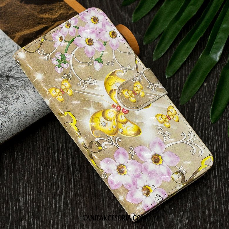 Etui Samsung Galaxy S10 All Inclusive Motyl Purpurowy, Futerał Samsung Galaxy S10 Klapa Silikonowe Kreskówka