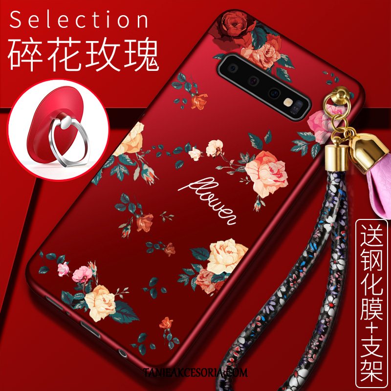 Etui Samsung Galaxy S10+ Anti-fall Kreatywne Silikonowe, Pokrowce Samsung Galaxy S10+ Kreskówka Czerwony Gwiazda