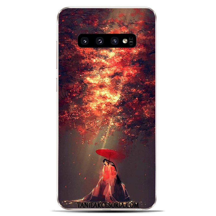 Etui Samsung Galaxy S10 Atrament Silikonowe Miękki, Obudowa Samsung Galaxy S10 Gwiazda Telefon Komórkowy Ochraniacz