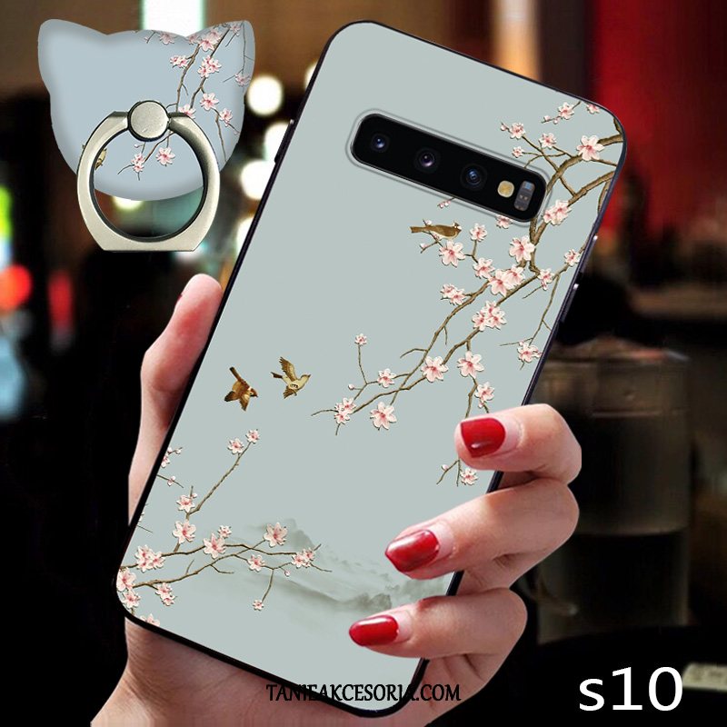 Etui Samsung Galaxy S10 Czerwony Netto Silikonowe Miękki, Pokrowce Samsung Galaxy S10 Telefon Komórkowy Kreatywne Zielony