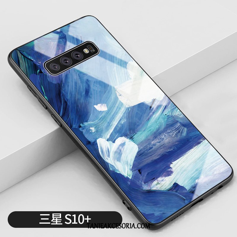 Etui Samsung Galaxy S10+ Czerwony Telefon Komórkowy Gwiazda, Obudowa Samsung Galaxy S10+ Czerwony Netto Obraz Olejny Silikonowe