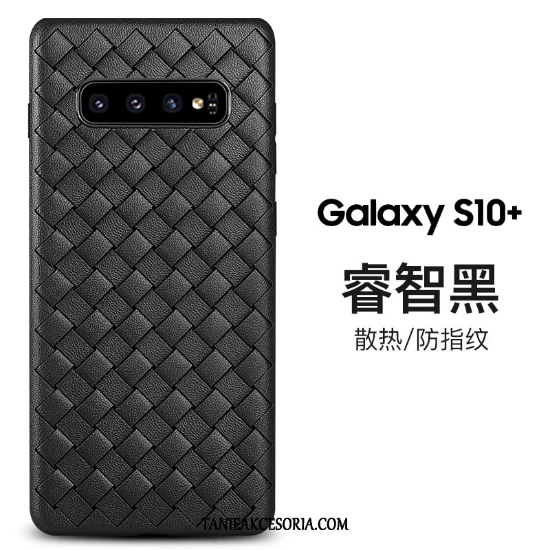 Etui Samsung Galaxy S10+ Gwiazda All Inclusive Przeplatane, Futerał Samsung Galaxy S10+ Oddychające Biznes Wysoki Koniec