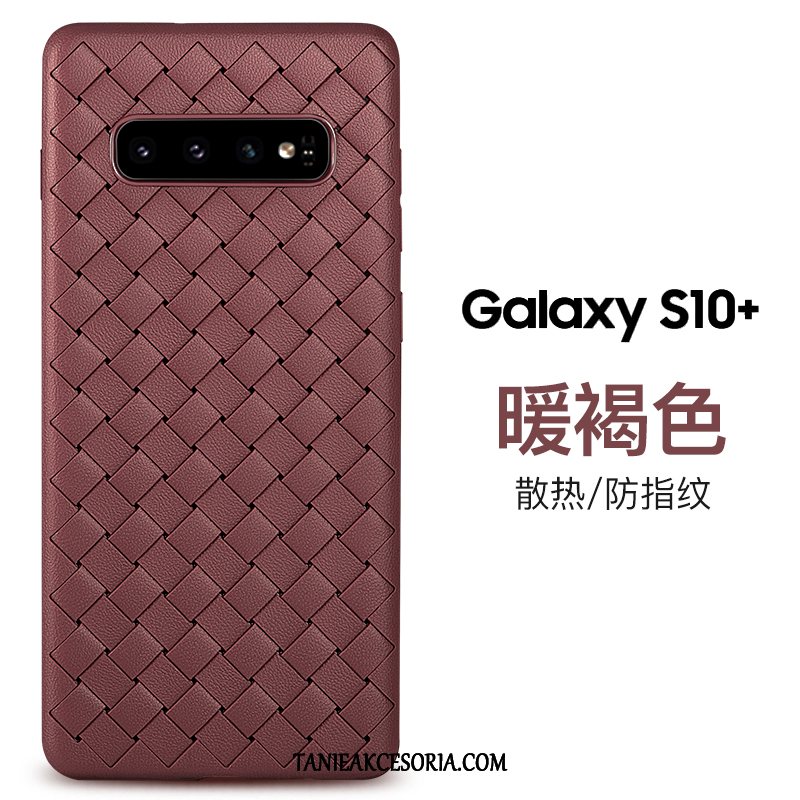 Etui Samsung Galaxy S10+ Gwiazda All Inclusive Przeplatane, Futerał Samsung Galaxy S10+ Oddychające Biznes Wysoki Koniec