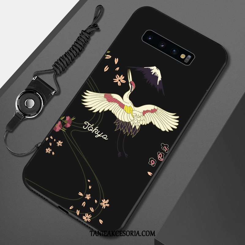 Etui Samsung Galaxy S10 Gwiazda Czarny Miękki, Obudowa Samsung Galaxy S10 Telefon Komórkowy All Inclusive Anti-fall