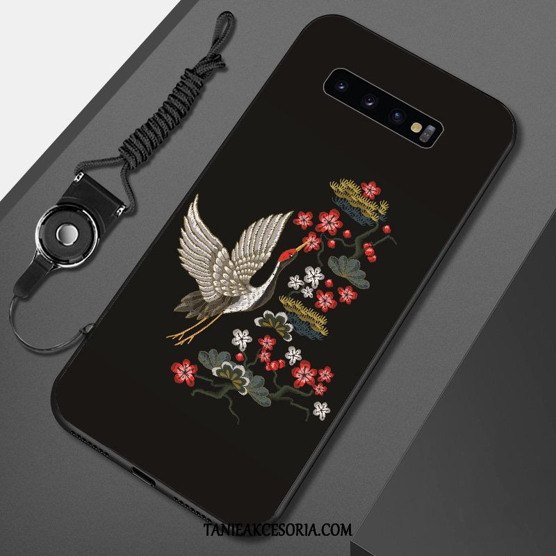 Etui Samsung Galaxy S10 Gwiazda Czarny Miękki, Obudowa Samsung Galaxy S10 Telefon Komórkowy All Inclusive Anti-fall