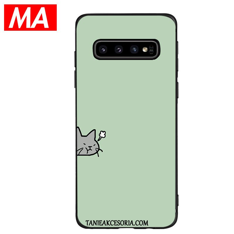 Etui Samsung Galaxy S10+ Gwiazda Silikonowe Cukierek, Pokrowce Samsung Galaxy S10+ Ładny Miękki Zielony