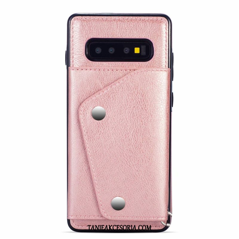 Etui Samsung Galaxy S10 Gwiazda Skórzany Futerał Telefon Komórkowy, Pokrowce Samsung Galaxy S10 Karta Złoto Pakiet Kart