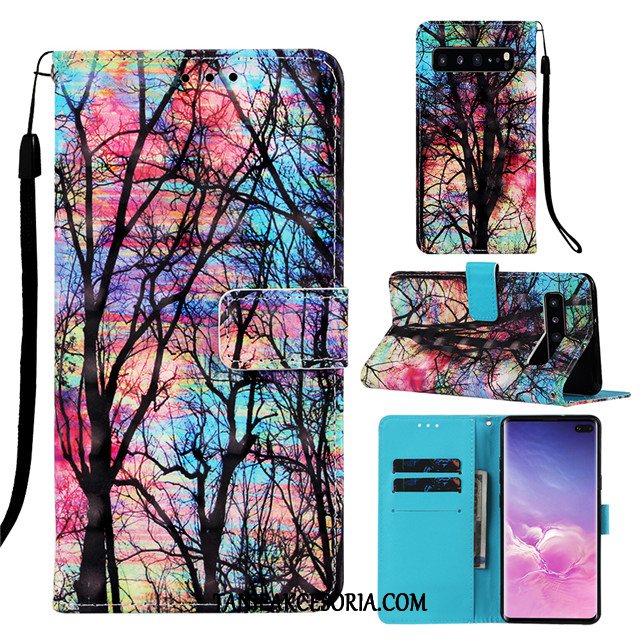 Etui Samsung Galaxy S10 Gwiazda Zielony Tendencja, Pokrowce Samsung Galaxy S10 Ochraniacz Telefon Komórkowy All Inclusive