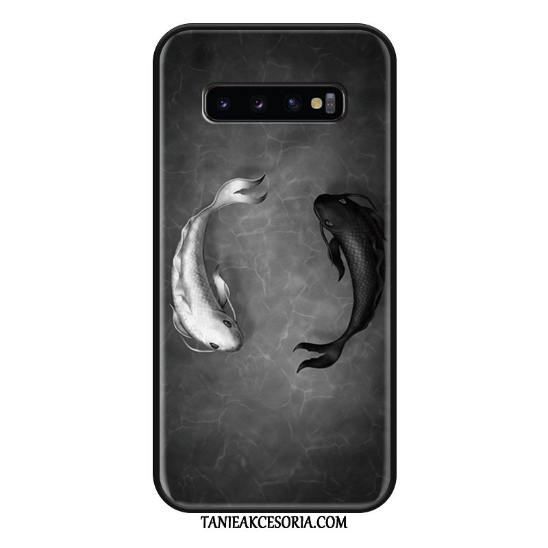 Etui Samsung Galaxy S10+ Kreatywne Gwiazda Relief, Obudowa Samsung Galaxy S10+ Anti-fall Silikonowe Vintage