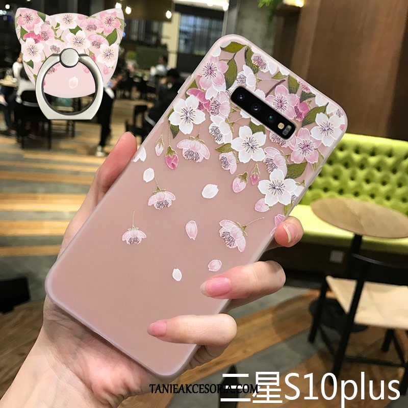 Etui Samsung Galaxy S10+ Kreatywne Silikonowe Drzewa, Obudowa Samsung Galaxy S10+ Cienkie Wiatr Modna Marka