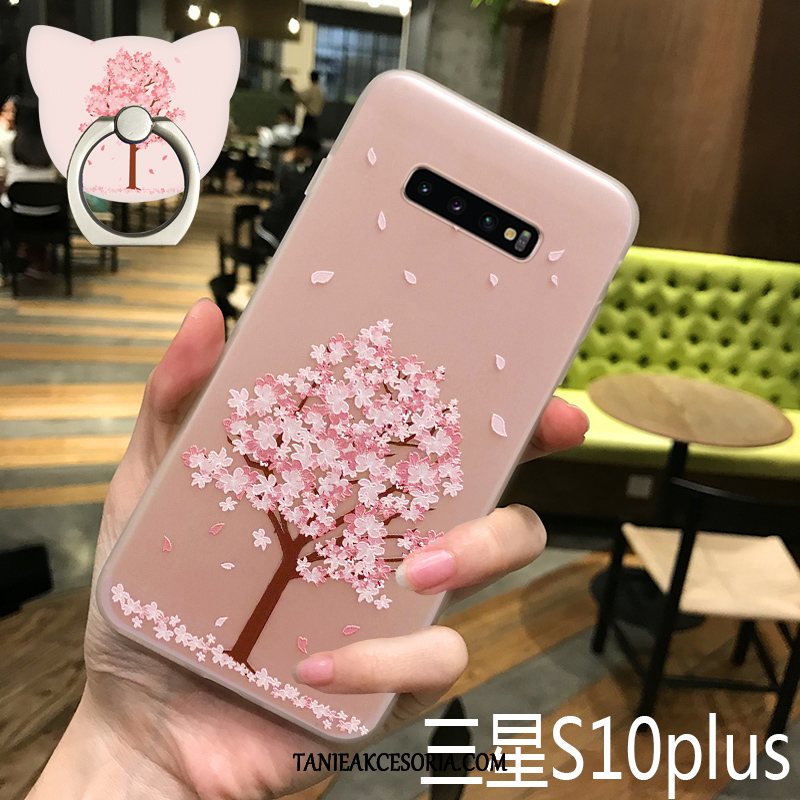 Etui Samsung Galaxy S10+ Kreatywne Silikonowe Drzewa, Obudowa Samsung Galaxy S10+ Cienkie Wiatr Modna Marka