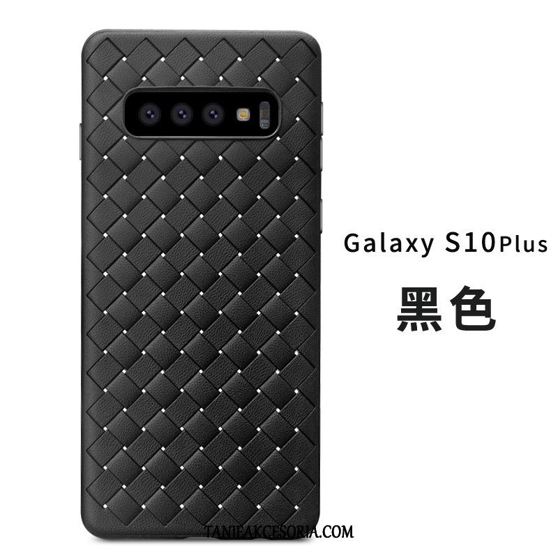 Etui Samsung Galaxy S10+ Miękki Biznes Anti-fall, Obudowa Samsung Galaxy S10+ Antypoślizgowe Skóra Proste Braun