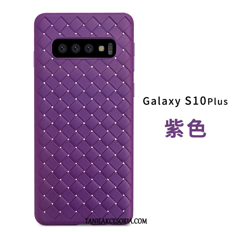 Etui Samsung Galaxy S10+ Miękki Biznes Anti-fall, Obudowa Samsung Galaxy S10+ Antypoślizgowe Skóra Proste Braun