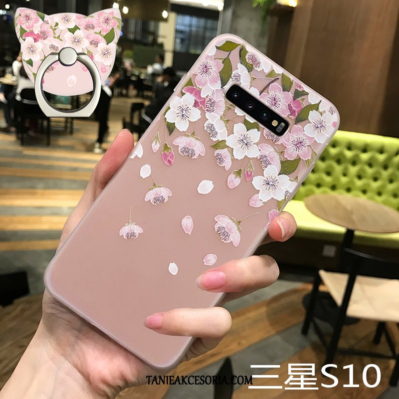 Etui Samsung Galaxy S10 Miękki Przezroczysty Telefon Komórkowy, Pokrowce Samsung Galaxy S10 Gwiazda Sakura Cienkie