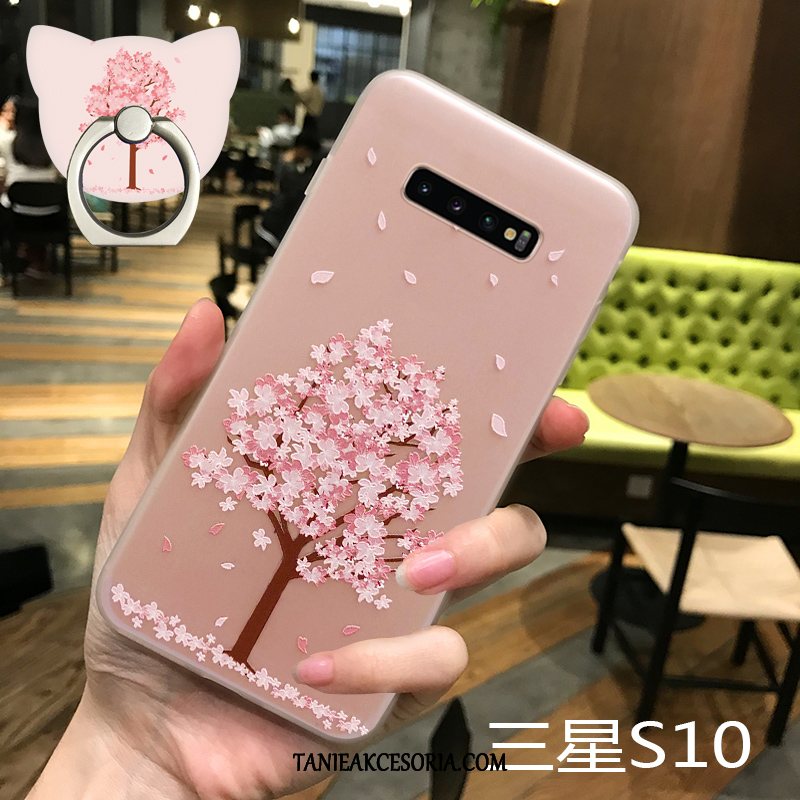 Etui Samsung Galaxy S10 Miękki Przezroczysty Telefon Komórkowy, Pokrowce Samsung Galaxy S10 Gwiazda Sakura Cienkie