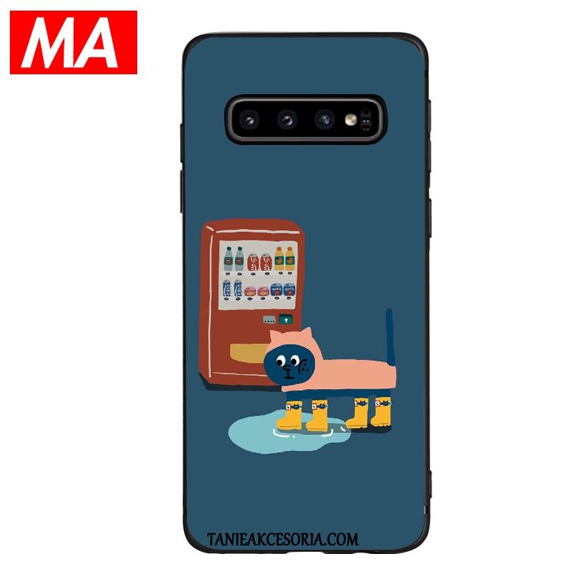 Etui Samsung Galaxy S10+ Miękki Telefon Komórkowy Gwiazda, Obudowa Samsung Galaxy S10+ Żółty Kotek Uczta