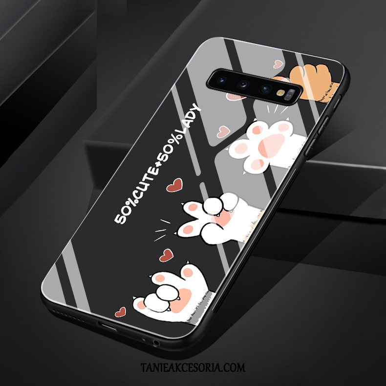 Etui Samsung Galaxy S10+ Młodzież Szkło Łapa, Pokrowce Samsung Galaxy S10+ Kotek Gwiazda Piękny