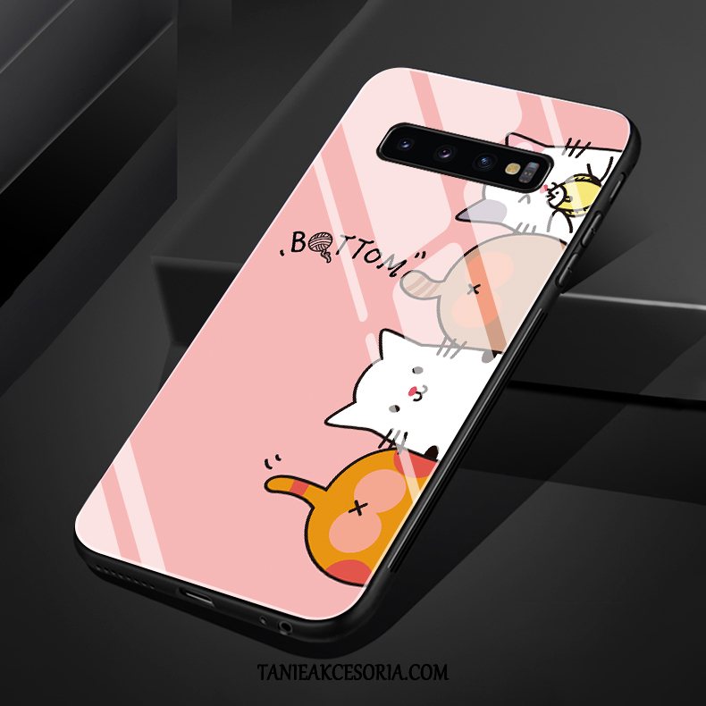 Etui Samsung Galaxy S10+ Młodzież Szkło Łapa, Pokrowce Samsung Galaxy S10+ Kotek Gwiazda Piękny