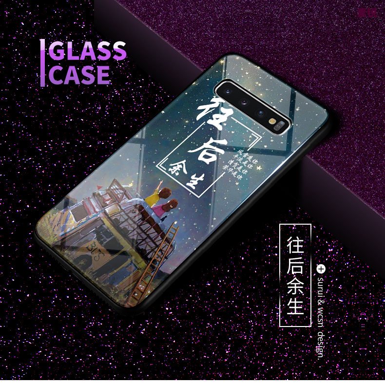 Etui Samsung Galaxy S10+ Nubuku Szkło Królik, Obudowa Samsung Galaxy S10+ Sceneria Biznes Biały