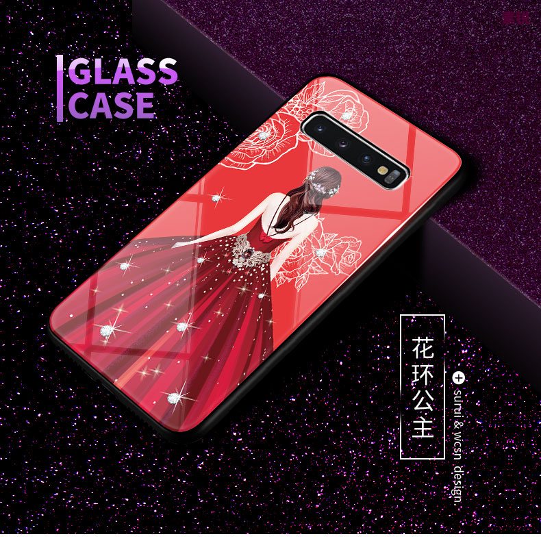 Etui Samsung Galaxy S10+ Nubuku Szkło Królik, Obudowa Samsung Galaxy S10+ Sceneria Biznes Biały