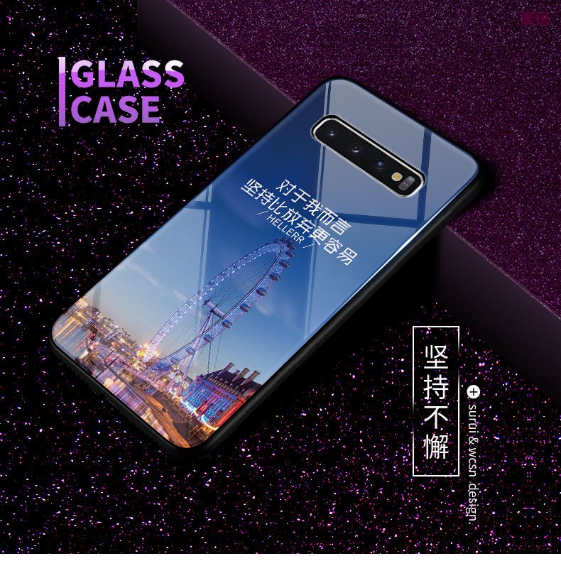 Etui Samsung Galaxy S10+ Nubuku Szkło Królik, Obudowa Samsung Galaxy S10+ Sceneria Biznes Biały