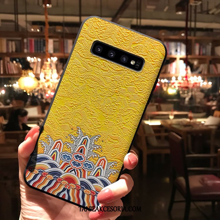 Etui Samsung Galaxy S10+ Różowe Gwiazda Kreatywne, Obudowa Samsung Galaxy S10+ Osobowość Miękki Wiatr