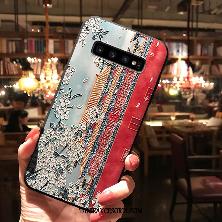 Etui Samsung Galaxy S10+ Różowe Gwiazda Kreatywne, Obudowa Samsung Galaxy S10+ Osobowość Miękki Wiatr