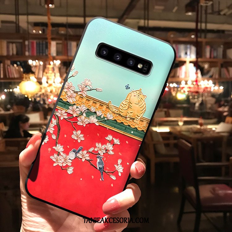 Etui Samsung Galaxy S10+ Różowe Gwiazda Kreatywne, Obudowa Samsung Galaxy S10+ Osobowość Miękki Wiatr