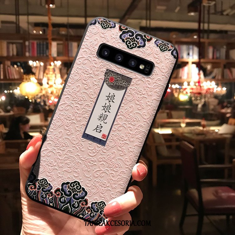 Etui Samsung Galaxy S10+ Różowe Gwiazda Kreatywne, Obudowa Samsung Galaxy S10+ Osobowość Miękki Wiatr