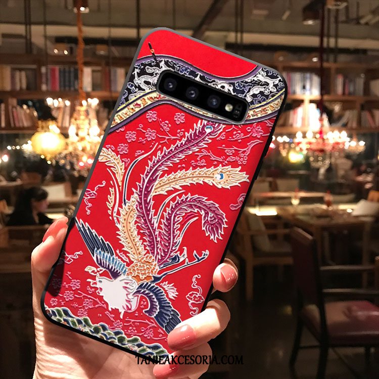 Etui Samsung Galaxy S10+ Różowe Gwiazda Kreatywne, Obudowa Samsung Galaxy S10+ Osobowość Miękki Wiatr