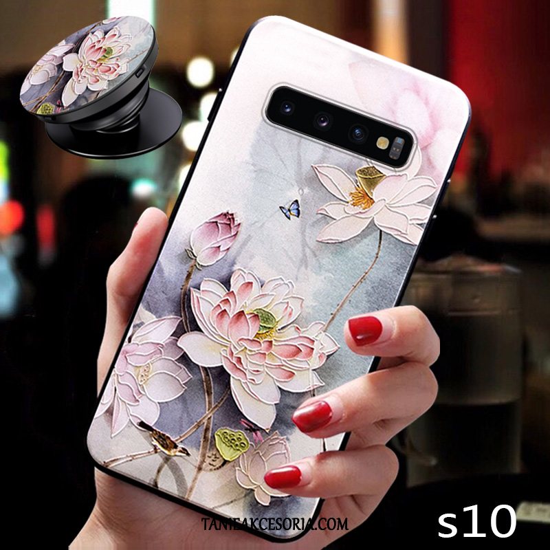 Etui Samsung Galaxy S10 Silikonowe Nowy Gwiazda, Futerał Samsung Galaxy S10 Kwiaty Chiński Styl All Inclusive