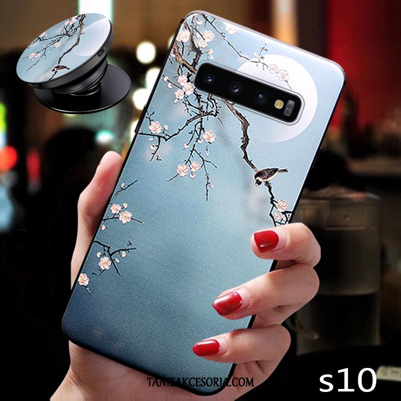 Etui Samsung Galaxy S10 Silikonowe Nowy Gwiazda, Futerał Samsung Galaxy S10 Kwiaty Chiński Styl All Inclusive