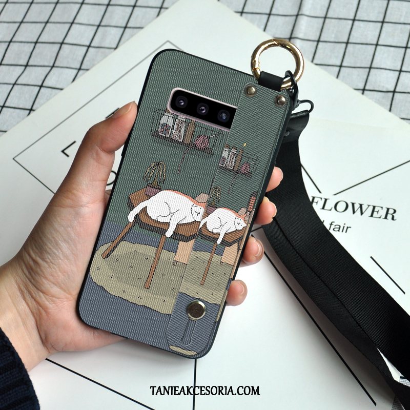 Etui Samsung Galaxy S10+ Silikonowe Telefon Komórkowy All Inclusive, Pokrowce Samsung Galaxy S10+ Ochraniacz Zielony Miękki