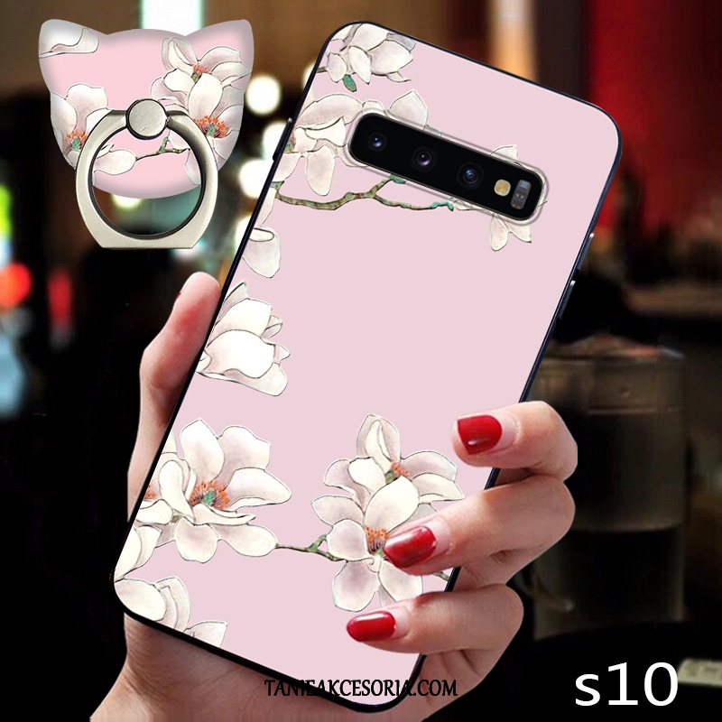 Etui Samsung Galaxy S10 Silikonowe Telefon Komórkowy Relief, Obudowa Samsung Galaxy S10 Wiatr Ochraniacz Cienkie