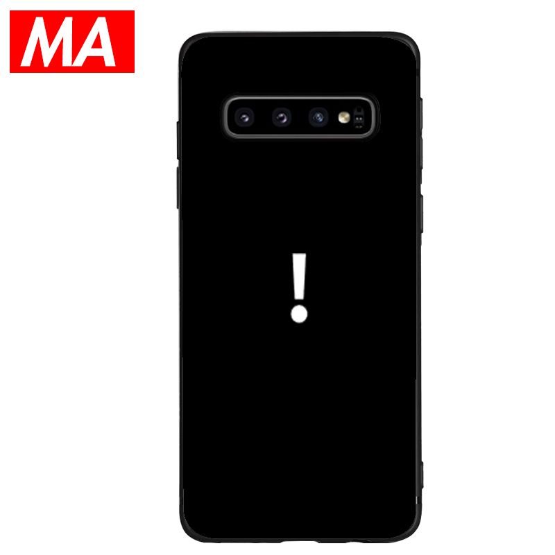 Etui Samsung Galaxy S10+ Silikonowe Żółty Osobowość, Pokrowce Samsung Galaxy S10+ Telefon Komórkowy Proste Miękki