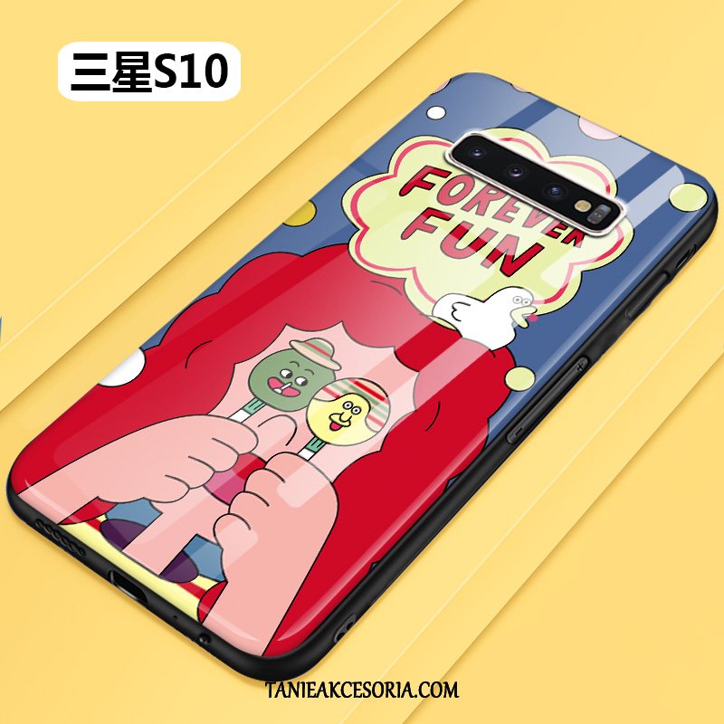 Etui Samsung Galaxy S10 Szkło All Inclusive Kreskówka, Pokrowce Samsung Galaxy S10 Moda Mały Trudno