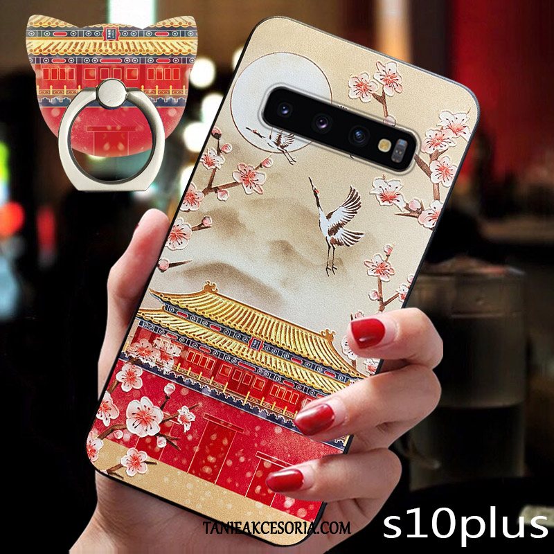 Etui Samsung Galaxy S10+ Tendencja Chiński Styl Vintage, Futerał Samsung Galaxy S10+ All Inclusive Wiatr Modna Marka