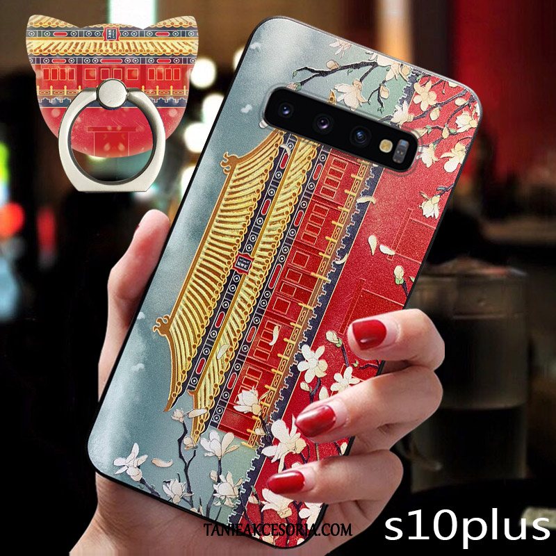 Etui Samsung Galaxy S10+ Tendencja Chiński Styl Vintage, Futerał Samsung Galaxy S10+ All Inclusive Wiatr Modna Marka