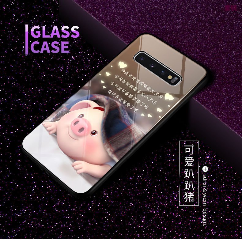 Etui Samsung Galaxy S10 Trudno Kreatywne Nubuku, Futerał Samsung Galaxy S10 Ochraniacz Gwiazda Niebieski