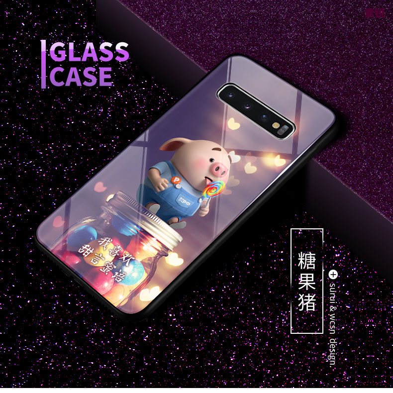 Etui Samsung Galaxy S10 Trudno Kreatywne Nubuku, Futerał Samsung Galaxy S10 Ochraniacz Gwiazda Niebieski