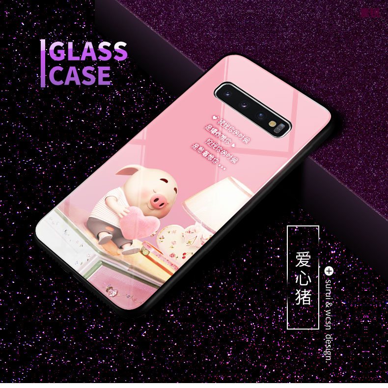 Etui Samsung Galaxy S10 Trudno Kreatywne Nubuku, Futerał Samsung Galaxy S10 Ochraniacz Gwiazda Niebieski