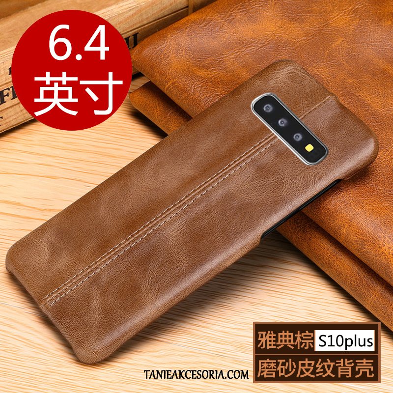 Etui Samsung Galaxy S10+ Trudno Wzór Luksusowy, Obudowa Samsung Galaxy S10+ All Inclusive Telefon Komórkowy Czarny