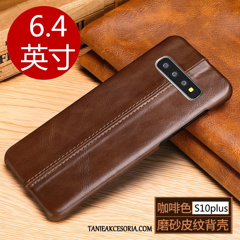 Etui Samsung Galaxy S10+ Trudno Wzór Luksusowy, Obudowa Samsung Galaxy S10+ All Inclusive Telefon Komórkowy Czarny