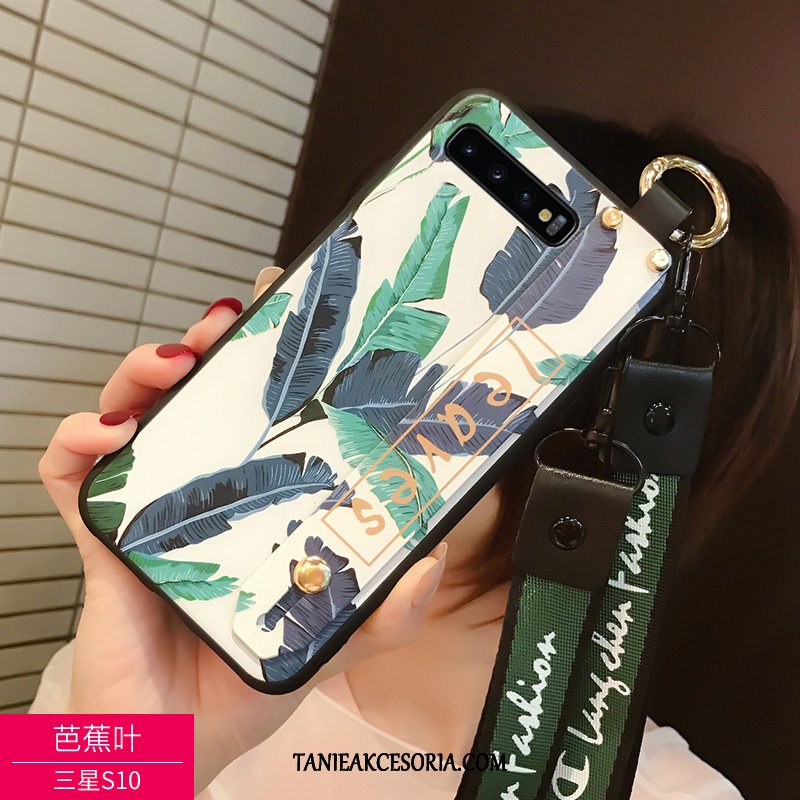 Etui Samsung Galaxy S10 Wiszące Ozdoby Miękki Czarny, Obudowa Samsung Galaxy S10 Ochraniacz Moda Nubuku