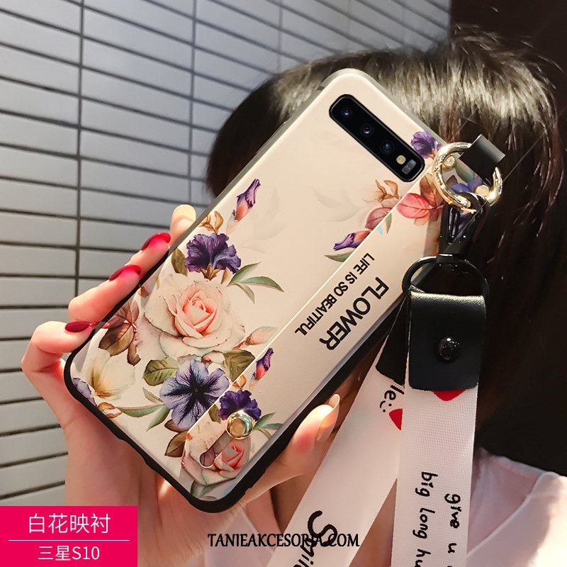 Etui Samsung Galaxy S10 Wiszące Ozdoby Miękki Czarny, Obudowa Samsung Galaxy S10 Ochraniacz Moda Nubuku