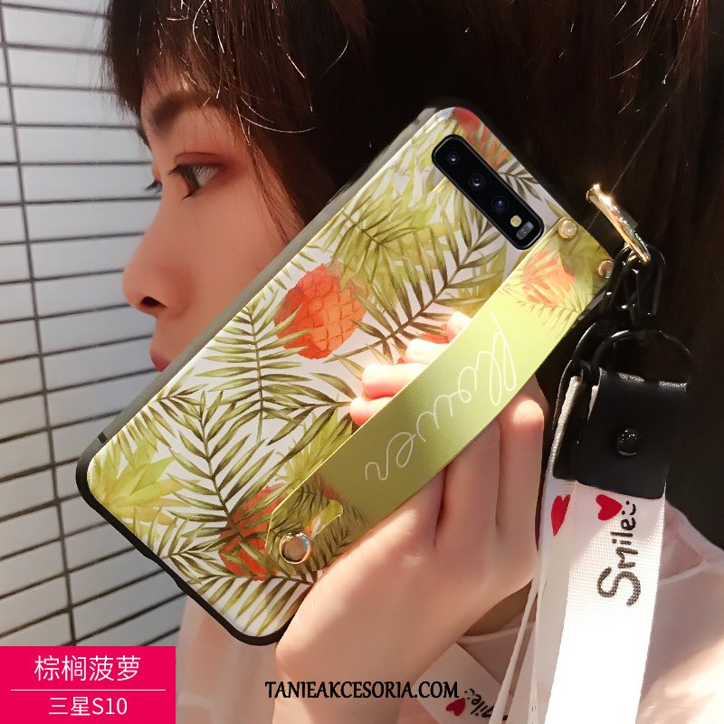 Etui Samsung Galaxy S10 Wiszące Ozdoby Miękki Czarny, Obudowa Samsung Galaxy S10 Ochraniacz Moda Nubuku