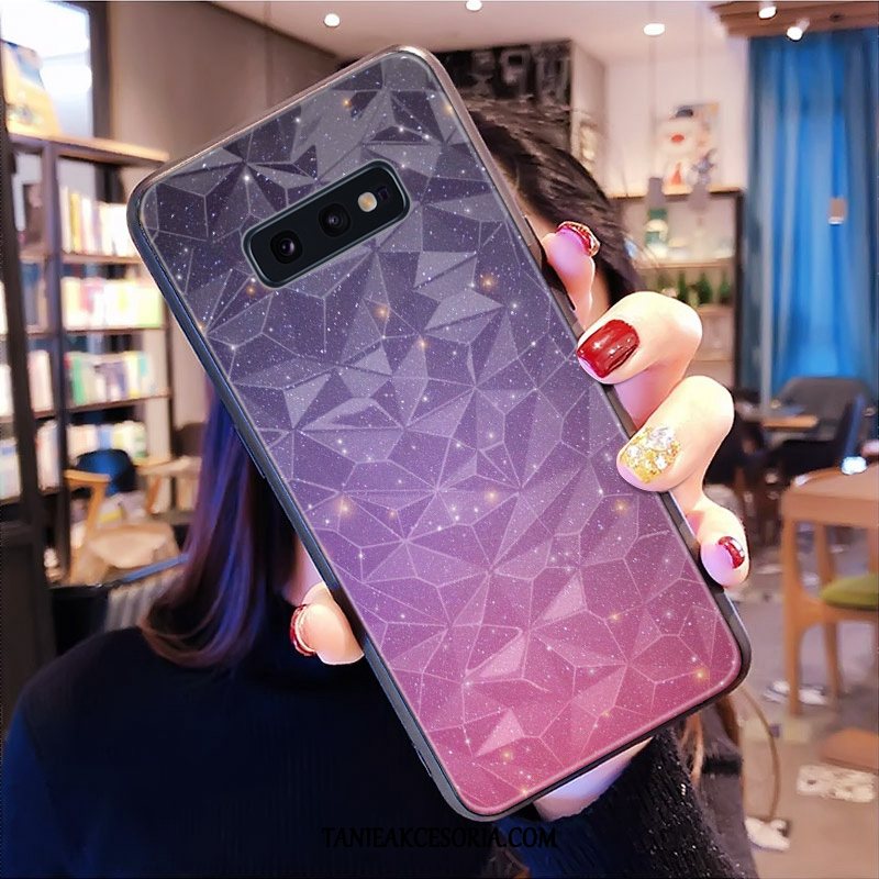 Etui Samsung Galaxy S10e All Inclusive Gwiazda Telefon Komórkowy, Obudowa Samsung Galaxy S10e Wzór Kształt Diamentu Purpurowy