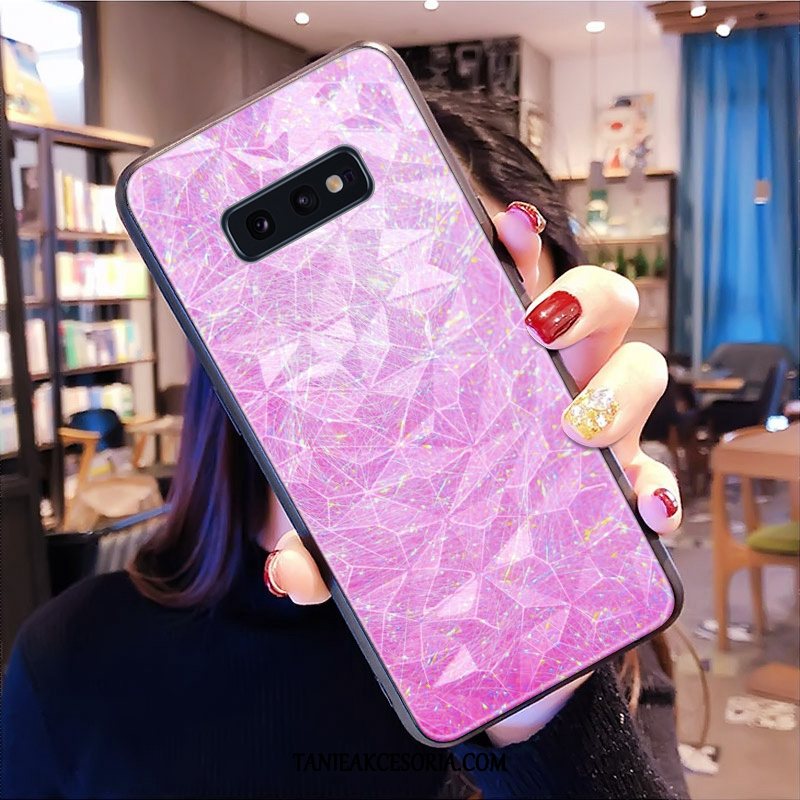 Etui Samsung Galaxy S10e All Inclusive Gwiazda Telefon Komórkowy, Obudowa Samsung Galaxy S10e Wzór Kształt Diamentu Purpurowy