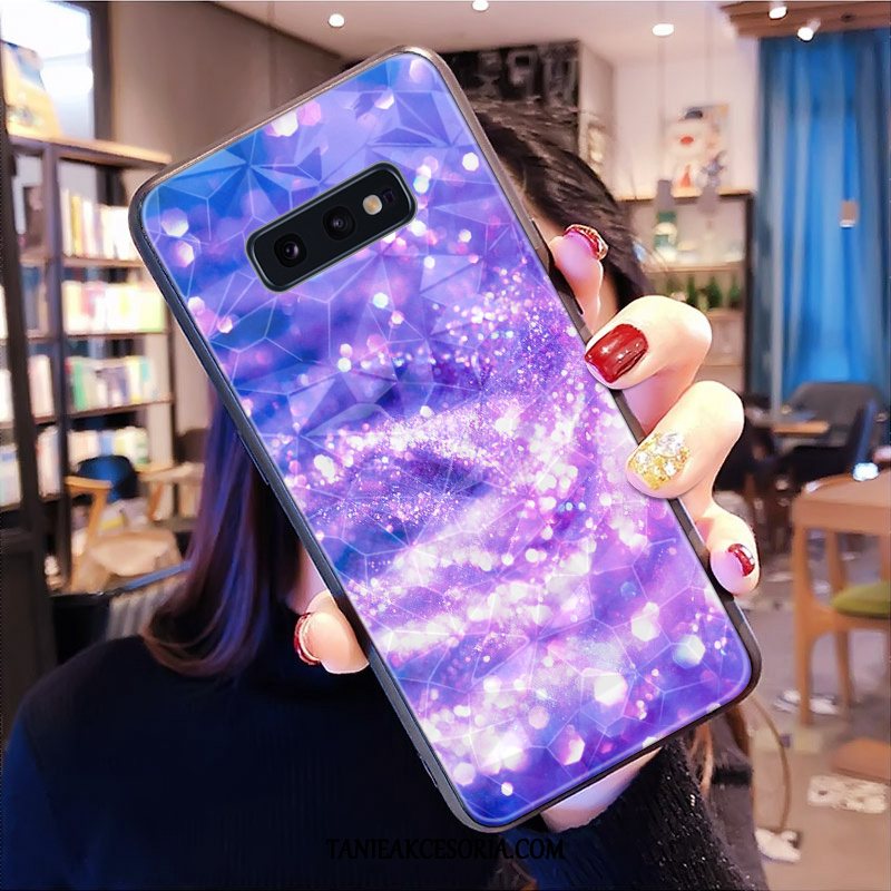 Etui Samsung Galaxy S10e All Inclusive Gwiazda Telefon Komórkowy, Obudowa Samsung Galaxy S10e Wzór Kształt Diamentu Purpurowy